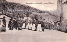 Cartolina 1913 Scanno (AQ). Costumi Nuziali. Animata. Viaggiata. Bella. Rara.