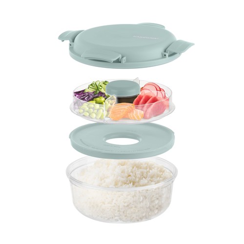 Lunch box per poke tonda - , a