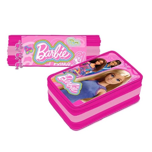Astuccio scuola barbie deluxe - barbie,