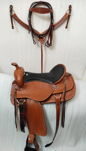 Western barrel racing saddle - barrel,