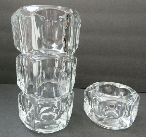 Vaso cristallo ceco boemo - , e