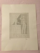 Mario tozzi nudo - mario, litografia