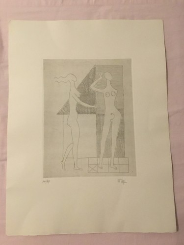 Mario tozzi nudo litografia - mario,