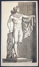 Marcantonio Raimondi (after)-Apollo Belvedere–Heliogravure-Amand Durand–Stamped