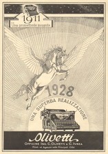 Rara pubblicità olivetti 1928 - pubblicità,