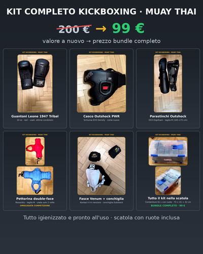 Kit completo kickboxing muay - kickboxing,