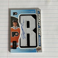 2024-25 SP Gioco Usato Cutter Gauthier Bozza Day Marks Auto 27/35