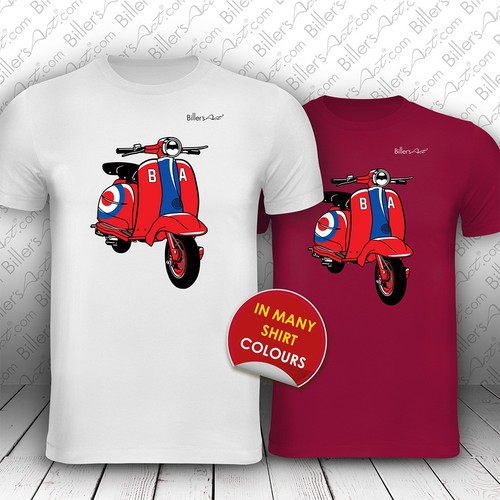 Shirt mod moto scooter cool - mod,