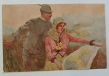 u775 cartolina militare illustratore cascella sogno e realta'