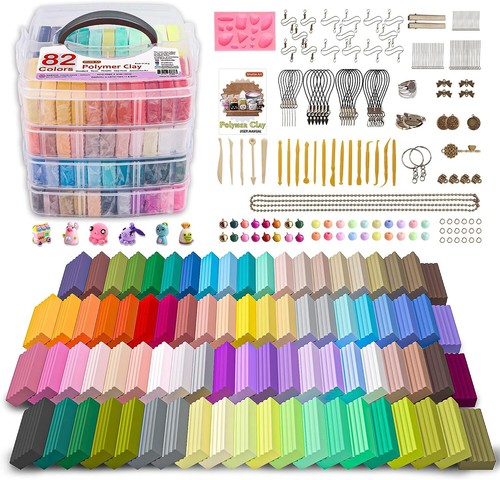 Polymer clay modeling kit - clay,