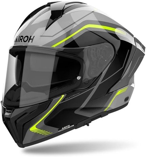 Casco airoh matryx wide yellow - casco,