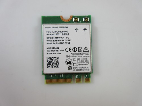 Scheda wifi intel 8260ngw - wifi,