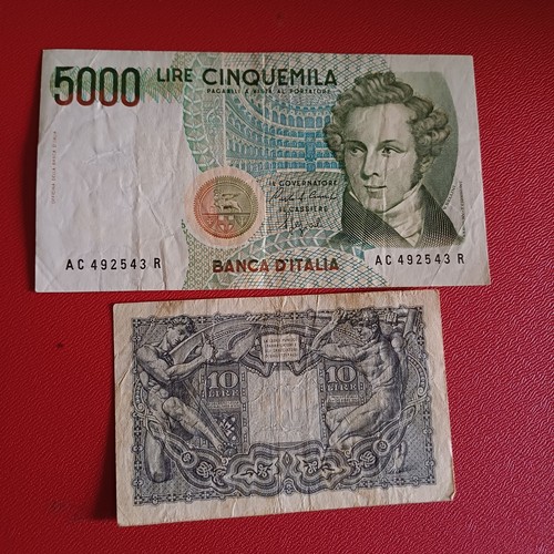 Vecchie banconote lire - banconote,