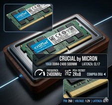 RAM 16GB Crucial DDR4 2400MHz