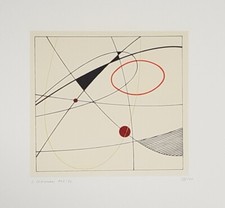 Luigi Veronesi Milano Bellissima Serigrafia 5 colori originale firmata 1976