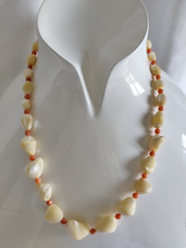 Collana madreperla corallo - collana, e