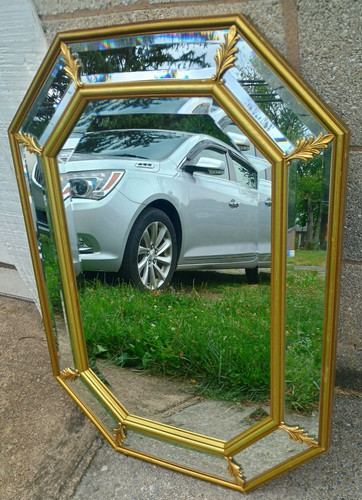 Specchio vintage oro - , dorato