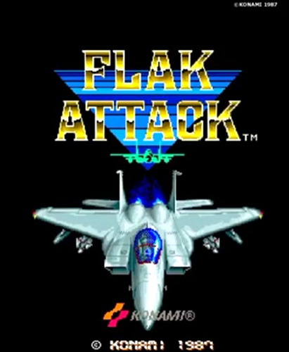 Konami 1987 flak attack - flak,