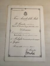 Ww2 Guerra di Spagna Diploma Medaglia Commemorativa a CCNN 1942 