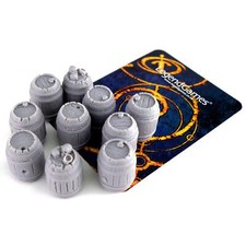 Set barili in resina scala 28