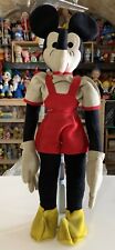 BAMBOLA GIOCATTOLO VINTAGE GRANDE 22" FELTRO TOPOLINO LENCI PANNOLENCI CRESBA LARS DISNEY
