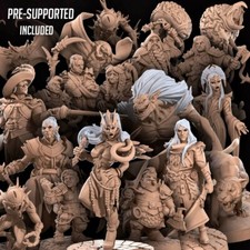 Pacchetto miniatura Underdark Drow Duergars e mostri DnD, D&D, gioco di ruolo