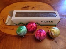 12 Vintage PALLINE PALLE DI NATALE  PLASTICA   ANNI 70/80