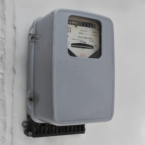 Antico contatore elettrico - antico,