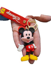 Portachiavi con personaggio Topolino in silicone
