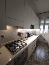 cucina moderna bianca e beige, come nuova, marchio Veneta Cucine