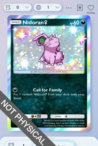 Pokemon tcg pocket nidoran f - -,
