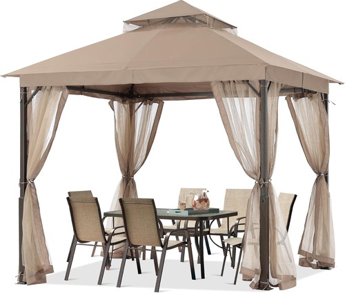 Outdoor patio gazebo 9x9 - outdoor,