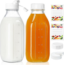 2 Pezzi Bottiglie Di Vetro Da