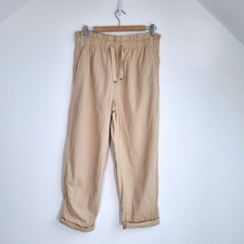 Zara Paperbag Pantalone Beige