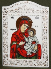 Targa religiosa vintage fatta