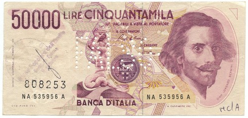 50000 lire falso epoca gian - falso,
