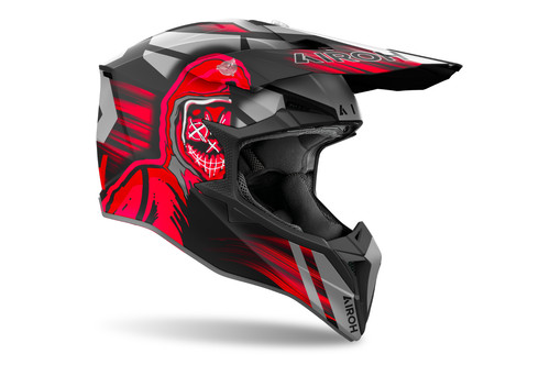 Casco airoh wraaap - casco, rosso