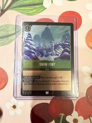 Disney lorcana tcg snow fort - disney,