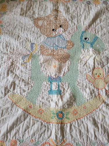Trapunta coperta vintage