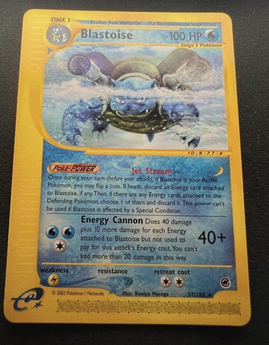 Pokemon blastoise 165 - blastoise, 37/165