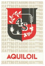 Aquiloil Quattrostagioni Aquila Trieste Oli Minerali Cartolina Pubblicitaria