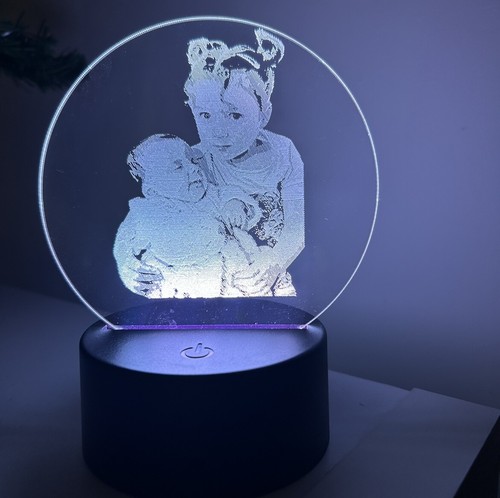 Lampada foto incisa