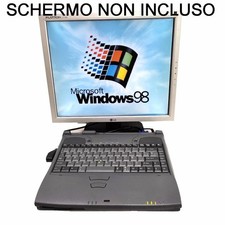 Notebook PC Computer con Windows 98 NO Schermo AmdK6 300 Mhz Seriale RS232 22502