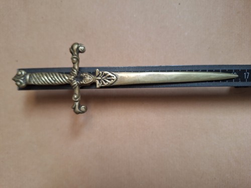 Tagliacarte antico ottone - tagliacarte,
