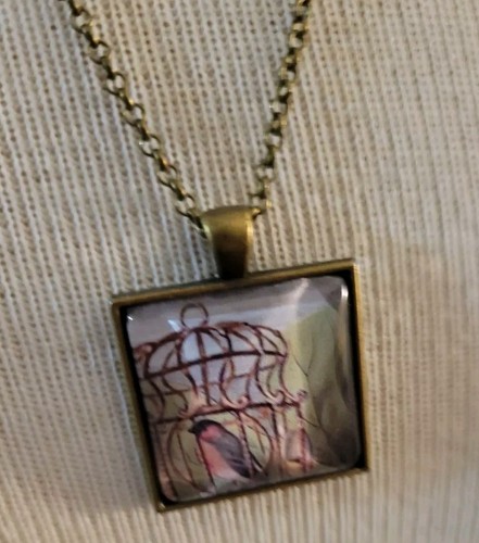Collana con ciondolo uccellino