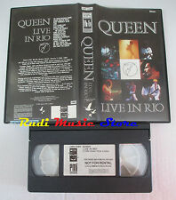 VHS QUEEN Live in rio 1985 CMV 1080 60 MINUTI freddie mercury may cd mc dvd(VM5)