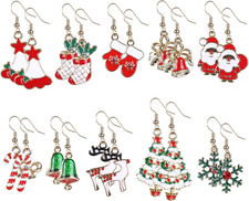 Set Di 10 Paia Di Natalizi