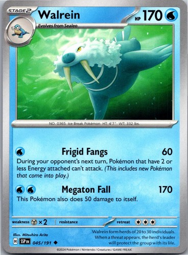 Walrein 045 191 pokemon - walrein,