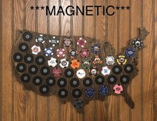 Mappa usa magnetica - mappa, chip