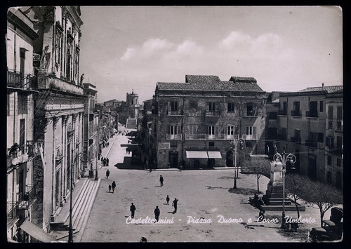 Cartolina casteltermini piazza - cartolina,
